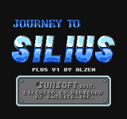 Journey to Silius Plus Title Screen